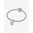 Pandora Pandora Bedel 793924C01 Zilver met Dolfijnen met Blauw Glas
