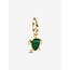 Pandora Pandora Bedel 763823C01 Zilver 14k Geelgoud Plating Schildpad met Groen