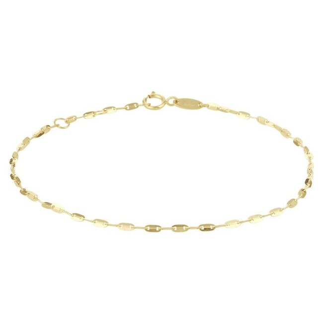 Blinckers Jewellery Huiscollectie BJ Enkelband 40.31296 14k Geelgoud Fantasie Schakel 1.5mm 24 - 26cm
