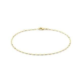 Blinckers Jewellery Huiscollectie BJ Enkelbandje 40.31294 14k Geelgoud Fantasie Schakel 2mm 24 -26cm