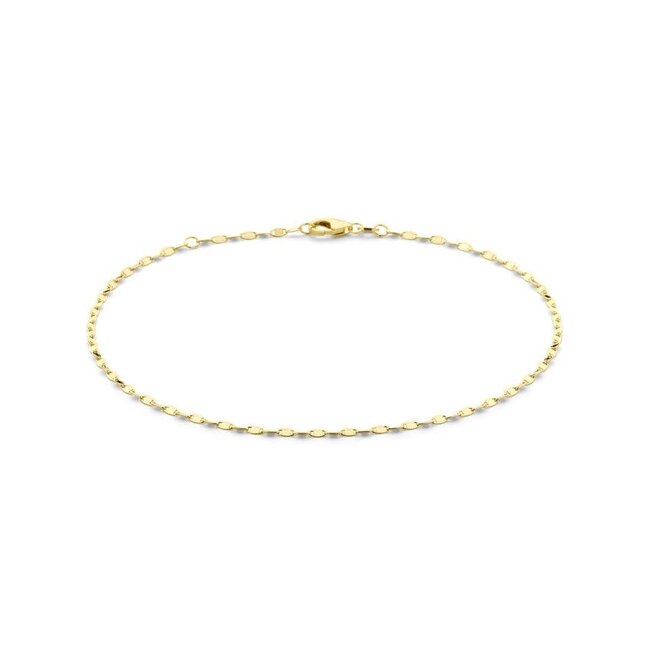 Blinckers Jewellery Huiscollectie BJ Enkelbandjes 40.31294 14k Geelgoud Fantasie Schakel 2mm 24 -26cm