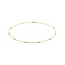 Blinckers Jewellery Huiscollectie BJ Enkelbandje 40.31299 14k Geelgoud Anker met Zirkonia 2.5mm 24 - 26mm