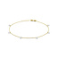 Blinckers Jewellery Huiscollectie BJ Enkelbandje 40.31298 14k Geelgoud Anker met Zirkonia 4mm 24 - 26mm