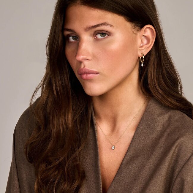 Blush Blush Collier LG3012Y 14k Geelgoud met 0,50crt H SI Peer Lab Grown Diamant 42cm