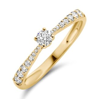 Blush Blush Ring 1659BDI/54 14k Geelgoud 0.33ct G SI Briljant geslepen Diamant Maat 54