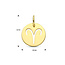 Blinckers Jewellery Huiscollectie BJ Hanger 40.23515 14k Geelgoud met Sterrenbeeld Ram 13mm x 10mm
