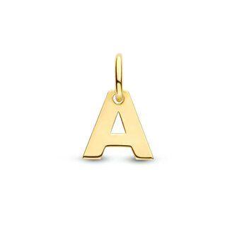 Blinckers Jewellery Huiscollectie BJ Hanger 40.23452 14k Geelgoud Letter A 6mm x 6mm