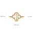 Blush Blush Ring 1269YMQ/54 14k Geelgoud met Parelmoer Maat 54
