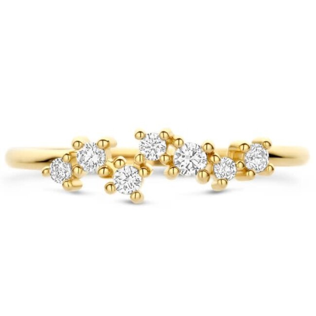 Blush Blush Ring 1267YZI/54 14k Geelgoud met Zirkonia Maat 54
