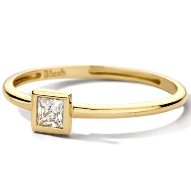 Blush Blush Ring 1274YZI/54 14k Geelgoud met Zirkonia Maat 54