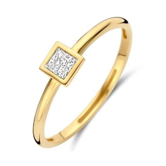 Blush Blush Ring 1274YZI/54 14k Geelgoud met Zirkonia Maat 54