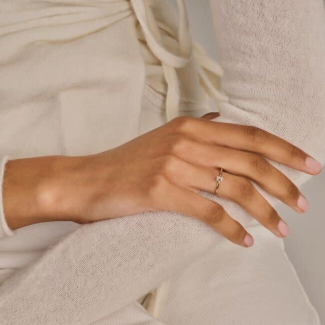 Blush Blush Ring LG1029Y/54 14k Geelgoud met 0,20crt G VS 1 Lab Grown Diamant Maat 54