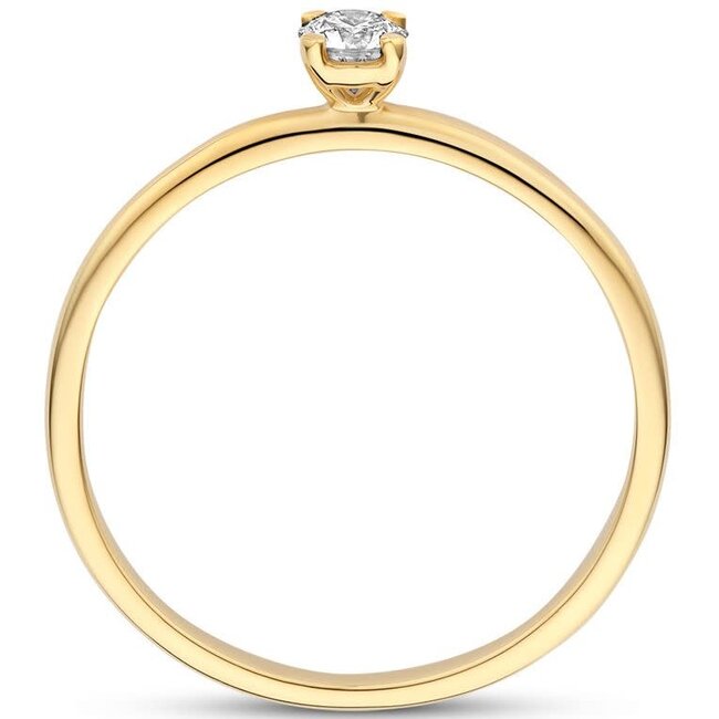 Blush Blush Ring LG1027Y/54 14k Geelgoud met 0,15crt G VS 1 Lab Grown Diamant Maat 54