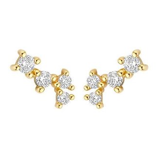 Blush Blush Oorbellen 7373YZI 14k Geelgoud Oorstekers met Zirkonia