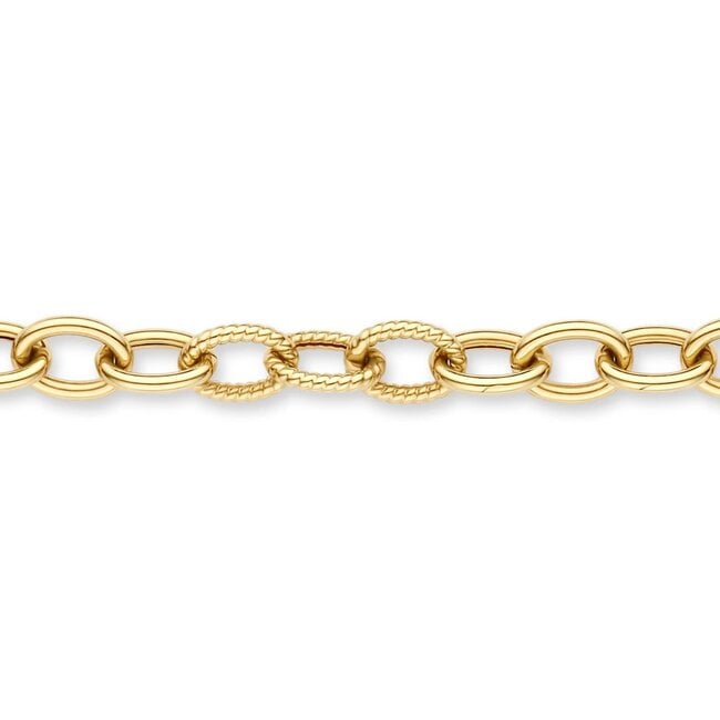 Blush Blush Armband 2255YGO 14k Geelgoud Schakel 18cm