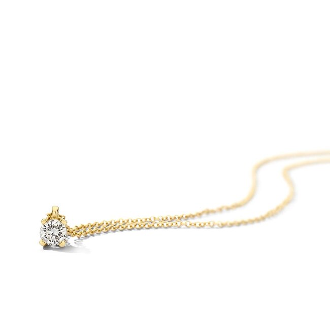 Blush Blush Collier LG3014Y 14k Geelgoud met 0,15crt G VS 1 Lab Grown Diamant
