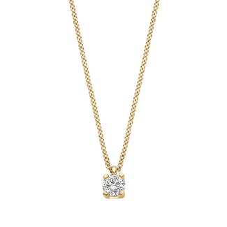 Blush Blush Collier LG3014Y 14k Geelgoud met 0,15crt G VS 1 Lab Grown Diamant