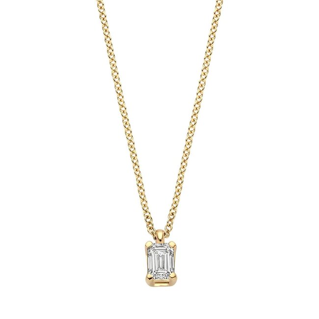 Blush Blush Collier LG3016Y 14k Geelgoud met 0,20crt G VS 1 Lab Grown Diamant