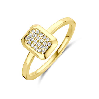 The House Of Blinckers THOB Ring 40.34700 54 14k Geelgoud met 0,10crt H SI Briljant geslepen Diamant Maat 54