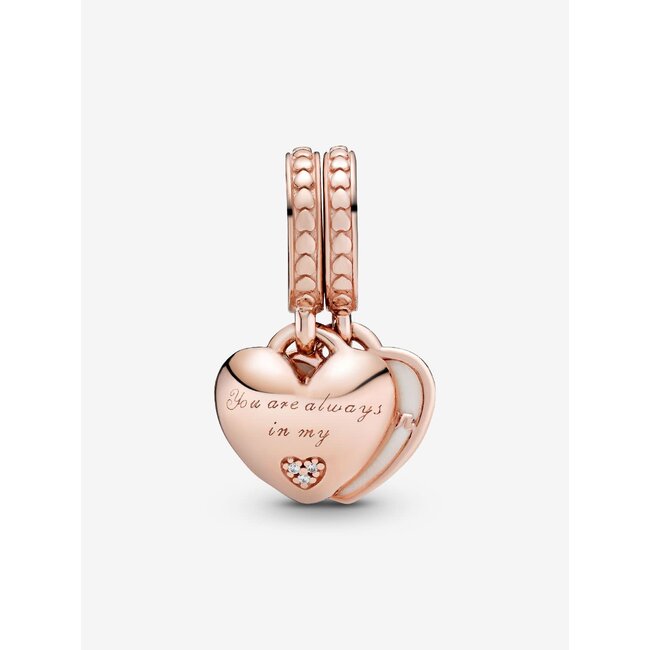 Pandora Pandora Bedel 782072EN23 Zilver 14k Rose Plating Moeder Dochter Deelbaar