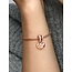 Pandora Pandora Bedel 782072EN23 Zilver 14k Rose Plating Moeder Dochter Deelbaar