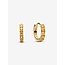 Pandora Pandora Oorbellen 263849C01 Zilver 14k Geelgoud Plating Klein met Geel