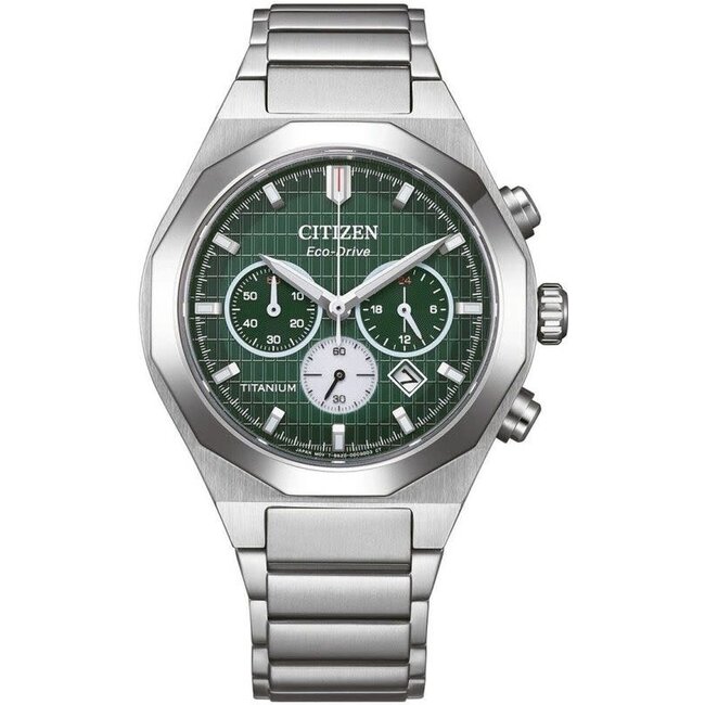 Citizen Citizen Horloge CA4691-59X Zenshine Titanium Eco-drive Chronograaf Saffierglas 100m Waterdicht 41mm