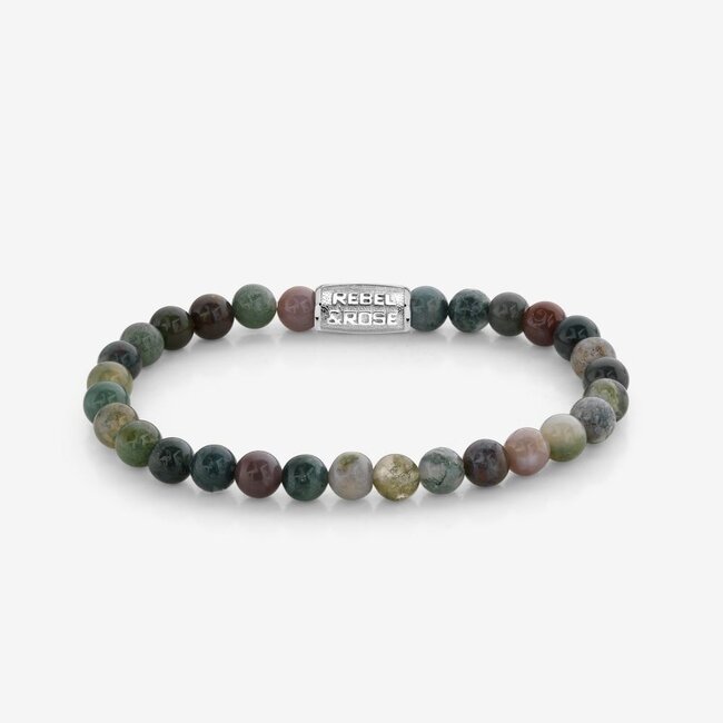 Rebel & Rose Rebel & Rose Armband RR-60018-S-M Indian Summer 6mm Maat M
