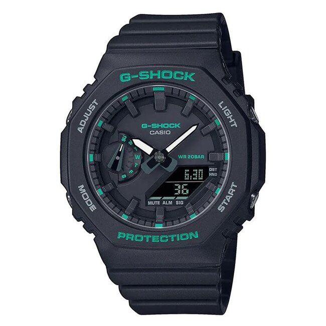 Casio G-Shock Casio G-Shock Horloge GMA-S2100GA-1AER Analoog Digitaal Zwart met Groen