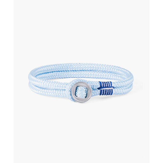 Pig & Hen Pig & Hen Armband P29-1611000-M Don Dino Staal Arctic Blue Maat M 18cm