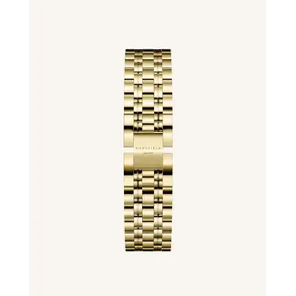 Rosefield Rosefield Horlogeband Staal met Geelgouden Plating 14mm