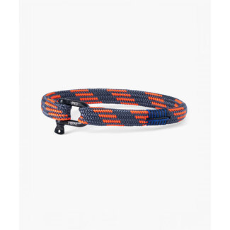 Pig & Hen Pig & Hen Armband P19-282394-M Vicious Vik Staal met Zwarte CoatingRadiant Orage Black Maat M 19cm