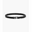 Pig & Hen Pig & Hen Armband P52-290000-M Catena Foxtail Staal met Zwarte Coating Zwart Maat M 18cm