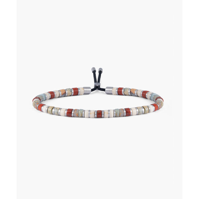 Pig & Hen Pig & Hen Armband P48-141742-M Brontide 4mm Adjustable Staal Hakone Maat M 18 - 19cm