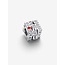 Pandora Pandora Bedel 793672C01 Zilver Speelgoedkubus met Zirkonia en Rood