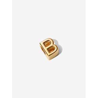 Pandora Pandora bedel 763948C00 Zilver met Geelgouden Plating Letter B