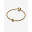 Pandora Pandora bedel 763960C00 Zilver met Geelgouden Plating Letter N