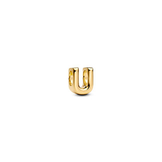 Pandora Pandora bedel 763967C00 Zilver met Geelgouden Plating Letter U