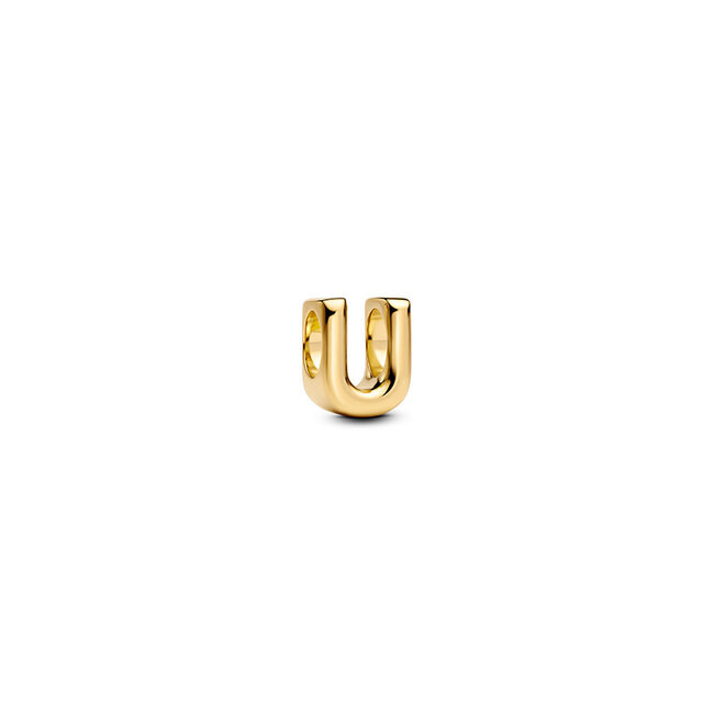 Pandora Pandora bedel 763967C00 Zilver met Geelgouden Plating Letter U
