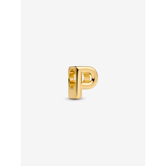 Pandora Pandora bedel 763962C00 Zilver met Geelgouden Plating Letter P