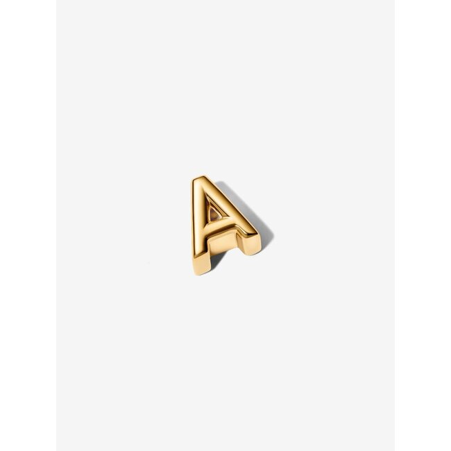 Pandora Pandora bedel 763947C00 Zilver met Geelgouden Plating Letter A