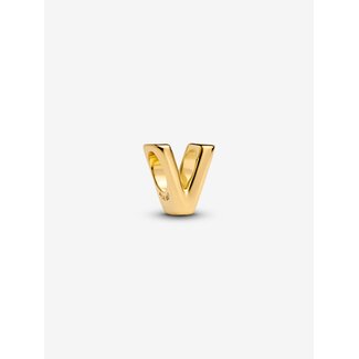 Pandora Pandora bedel 763968C00 Zilver met Geelgouden Plating Letter V