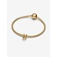 Pandora Pandora bedel 763959C00 Zilver met Geelgouden Plating Letter M