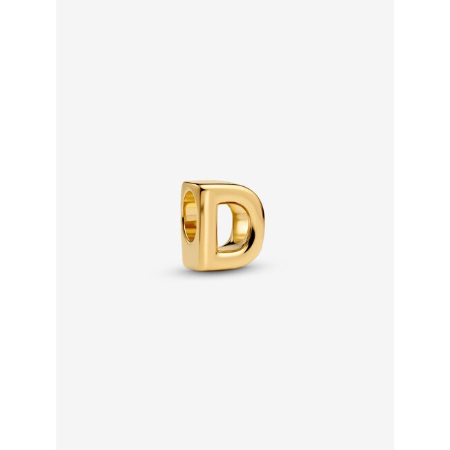 Pandora Pandora bedel 763950C00 Zilver met Geelgouden Plating Letter D