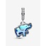 Pandora Pandora Bedel 793339C01 Zilver Olifant met Zirkonia en Blauw Murano Glas