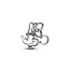 Pandora Pandora Bedel 793908C00 Zilver Disney Minnie Mouse