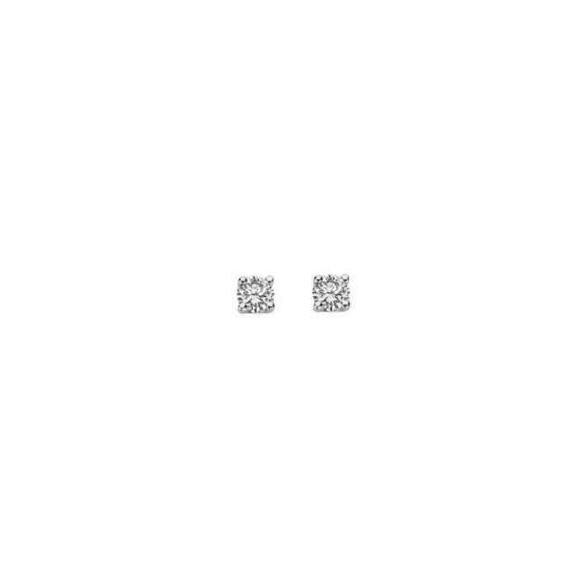 Blush Blush Oorbellen LG7000W 14k Witgoud met 2-0.20crt H SI Briljant geslepen Labgrown Diamant 2.9mm