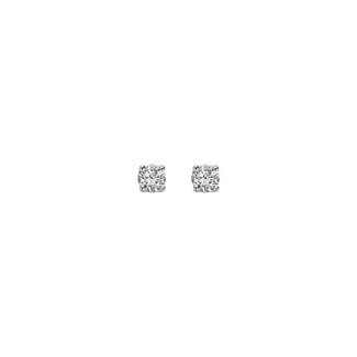 Blush Blush Oorbellen LG7001W 14k Witgoud met 2-0.40crt H SI Briljant geslepen Labgrown Diamant 3,7mm
