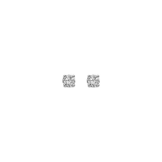 Blush Blush Oorbellen LG7001W 14k Witgoud met 2-0.40crt H SI Briljant geslepen Labgrown Diamant 3,7mm