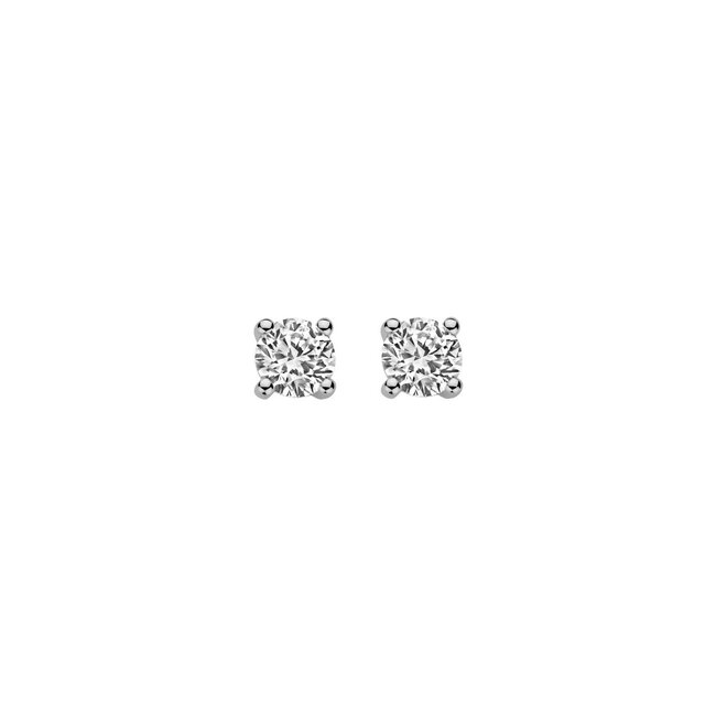 Blush Blush Oorbellen LG7003W 14k Witgoud met 2-0.90crt H SI Briljant geslepen Labgrown Diamant 5,2mm